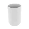 EcoDelux Bamboo Round Tumbler White 1 EcoDelux Bamboo Round Tumbler White -Victorian Plumbing Shop ecohxbfwc1l1