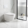 EcoDelux Gloss White WhirlFlush Wall Hung Pan & Soft Close Seat 1 EcoDelux Gloss White WhirlFlush Wall Hung Pan & Soft Close Seat -Victorian Plumbing Shop edxgw59 d2