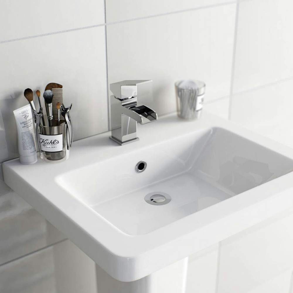 Orchard Wye Waterfall Basin Mixer Tap 3 Orchard Wye Waterfall Basin Mixer Tap