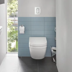 Grohe Euro Compact Rimless Wall Hung Toilet With Soft Close Seat -Victorian Plumbing Shop eurcomwc d6