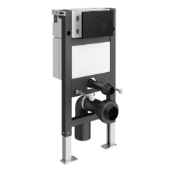 Foundry Compact Top/Front Flush Toilet Frame With Knurled Detail Matt Black Flush - Round Buttons 9 Foundry Compact Top/Front Flush Toilet Frame With Knurled Detail Matt Black Flush - Round Buttons -Victorian Plumbing Shop fdycfsmb l4