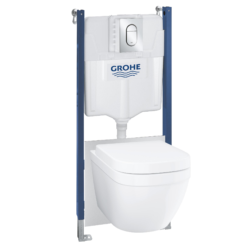 Grohe Solido Euro / Small Plate Complete WC 5 In 1 Pack -Victorian Plumbing Shop gr 5in1 sp d10