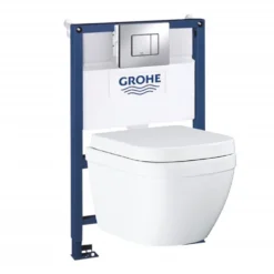 Grohe Rapid SL 0.82m Frame / Euro Rimless Complete WC 5 In 1 Pack -Victorian Plumbing Shop gr5in1eu l1