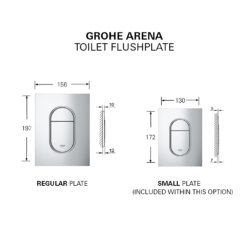 Grohe Solido Euro / Small Plate Complete WC 5 In 1 Pack