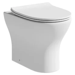 Orchard Derwent Round Rimless Compact Back To Wall Toilet With Soft Close Slim Seat -Victorian Plumbing Shop gsrbtwrl l5