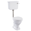 Burlington Guild Low Level Toilet - Brushed Nickel 2 Burlington Guild Low Level Toilet - Brushed Nickel -Victorian Plumbing Shop gu6118cw 1