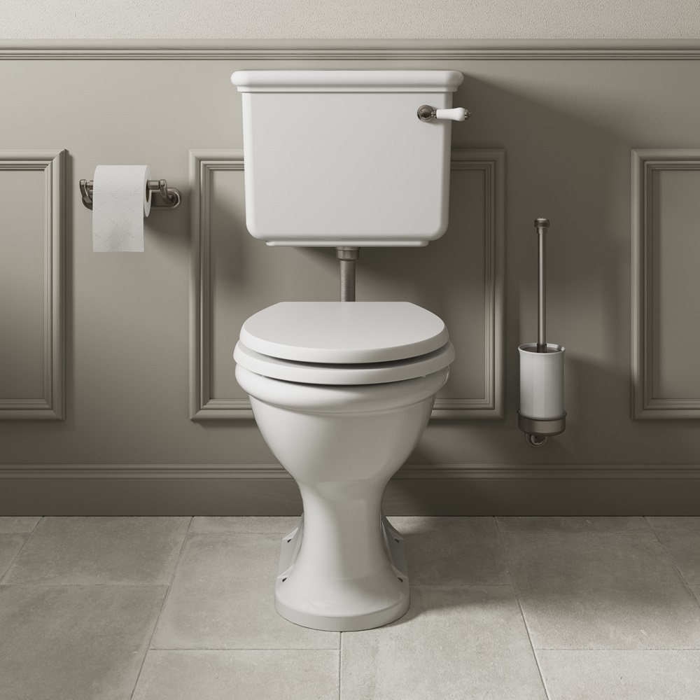 Burlington Guild Low Level Toilet - Brushed Nickel 4 Burlington Guild Low Level Toilet - Brushed Nickel - Image 2