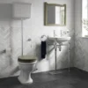 Burlington Guild High Level Toilet - Chrome