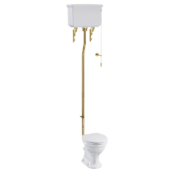 Burlington Guild High Level Toilet - Gold