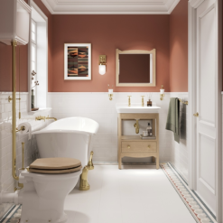 Burlington Guild High Level Toilet - Gold -Victorian Plumbing Shop gu7002cw gold 3