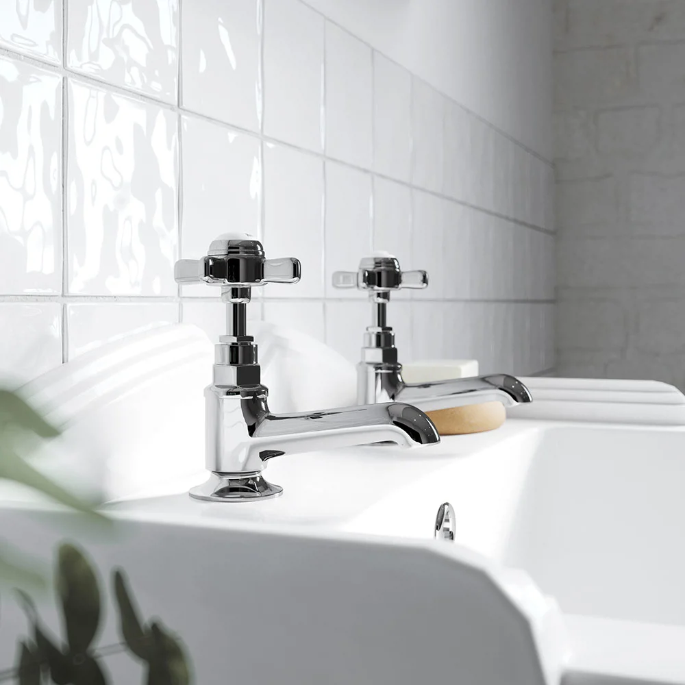 Premier® Traditional Basin Taps - Chrome 4 Premier® Traditional Basin Taps - Chrome - Image 2