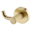 Arezzo Industrial Style Brushed Brass Single Robe Hook -Victorian Plumbing Shop isbbh l