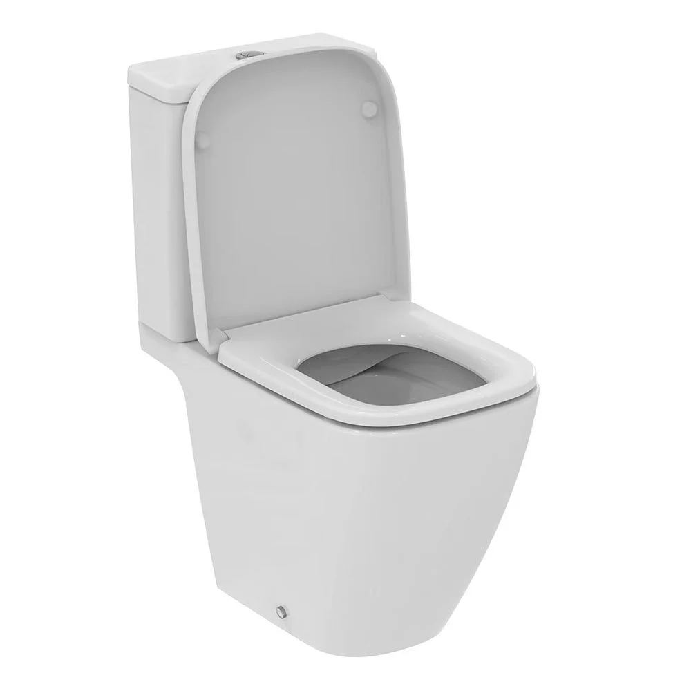Ideal Standard I.Life S Rimless Toilet + 450mm Wall Hung Basin With Bottle Trap 10 Ideal Standard I.Life S Rimless Toilet + 450mm Wall Hung Basin With Bottle Trap - Image 8