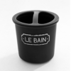 Traditional Le Bain 4 Piece Ceramic Bathroom Set Matt Black -Victorian Plumbing Shop lb02mb d1