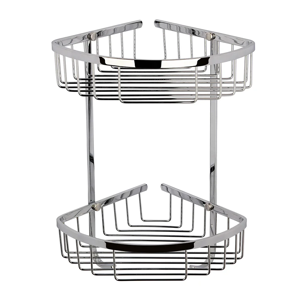Hudson Reed Chrome Large 2 Tier Corner Basket 3 Hudson Reed Chrome Large 2 Tier Corner Basket