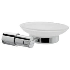 Lilly Modern Round Soap Dish & Holder Chrome