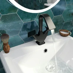 The Bath Co. Lotherton Matt Black Tall Basin Mixer Tap 11 The Bath Co. Lotherton Matt Black Tall Basin Mixer Tap -Victorian Plumbing Shop loth002bk l3