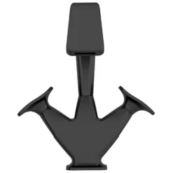 The Bath Co. Lotherton Matt Black Tall Basin Mixer Tap