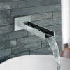 Milan Modern Wall Mounted Waterfall Basin/Bath Spout - Chrome 2 Milan Modern Wall Mounted Waterfall Basin/Bath Spout - Chrome -Victorian Plumbing Shop m wfspt l2