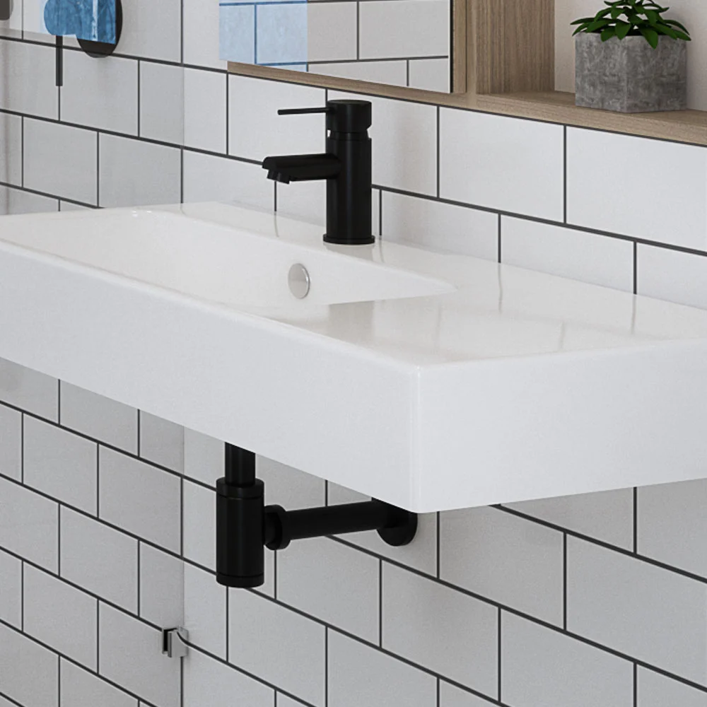 Arezzo Round Matt Black Click Clack Basin Waste + Bottle Trap Pack 5 Arezzo Round Matt Black Click Clack Basin Waste + Bottle Trap Pack - Image 3