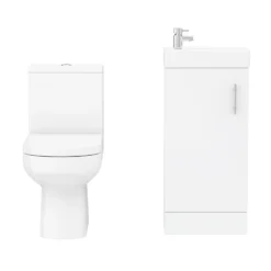 Milan Minimalist Floor Standing Cloakroom Suite