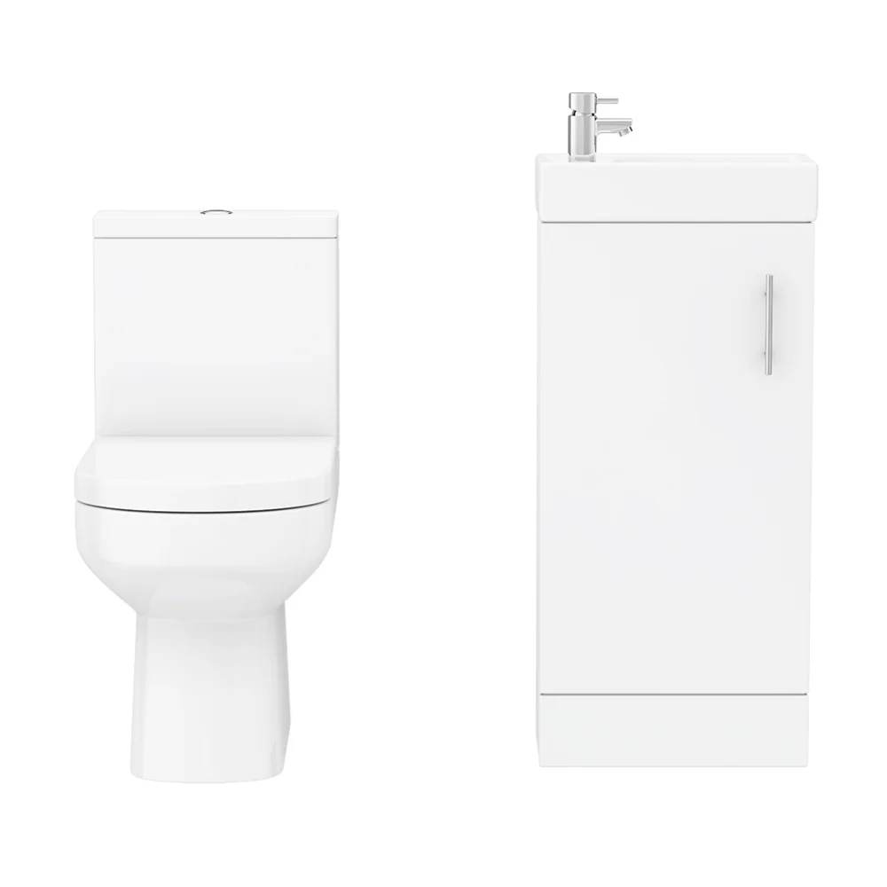 Milan Minimalist Floor Standing Cloakroom Suite 3 Milan Minimalist Floor Standing Cloakroom Suite