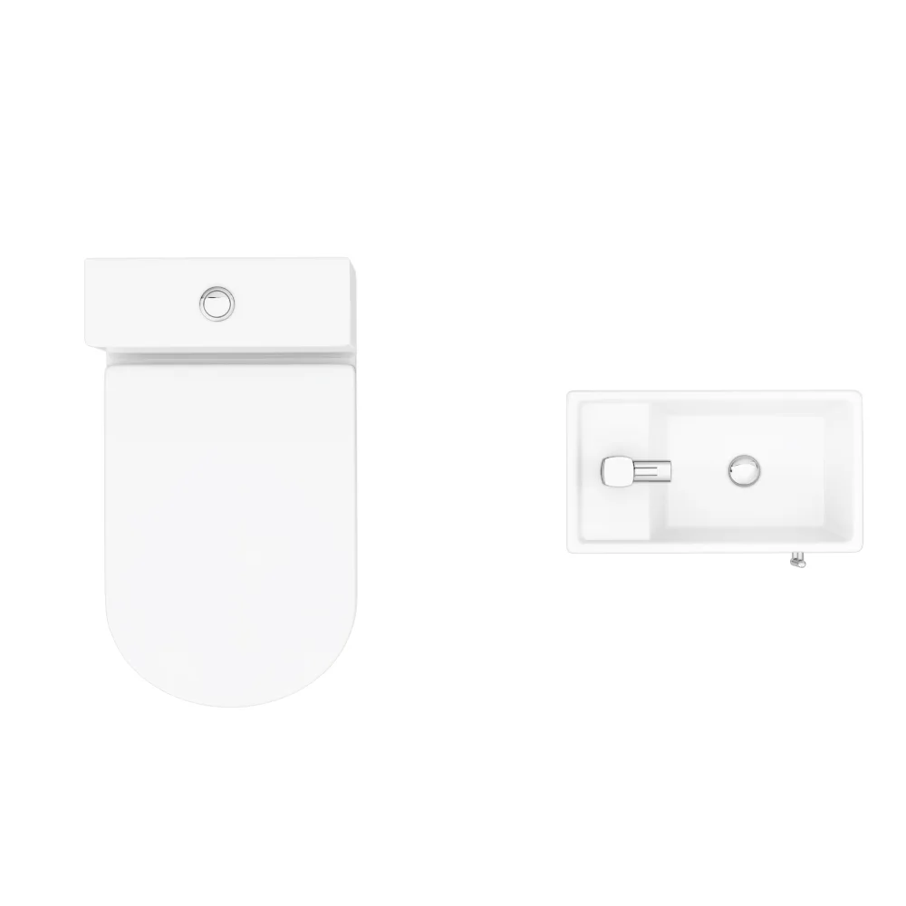 Milan Minimalist Floor Standing Cloakroom Suite 4 Milan Minimalist Floor Standing Cloakroom Suite - Image 2