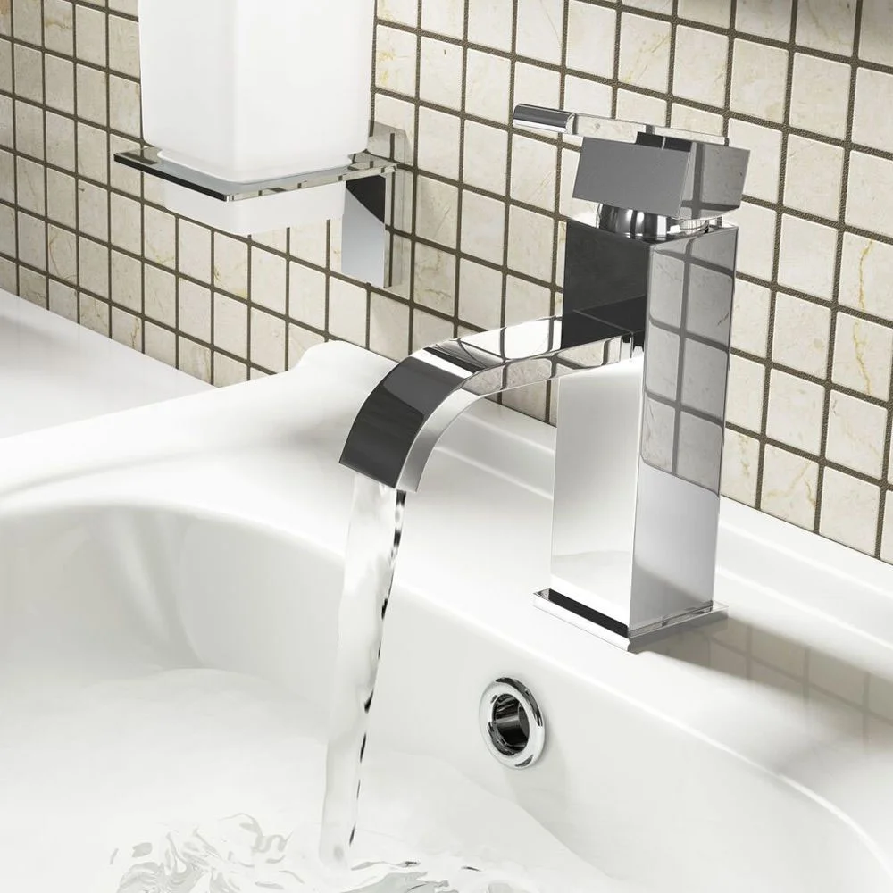 Milan Modern Mono Basin Mixer Tap - Chrome 7 Milan Modern Mono Basin Mixer Tap - Chrome - Image 5