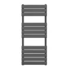 Milan Heated Towel Rail - Black Nickel Finish - 1200 X 500mm Single Panel 1 Milan Heated Towel Rail - Black Nickel Finish - 1200 X 500mm Single Panel -Victorian Plumbing Shop mild2bn02 d2a