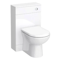 Toreno 1500mm Gloss White Vanity Unit Bathroom Suite - Depth 400/200mm