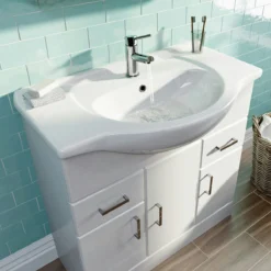 Orchard Eden Gloss White Vanity Bathroom Suite -Victorian Plumbing Shop modwh004 l2