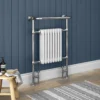 Chatsworth Savoy Traditional Radiator With Crosshead Valves -Victorian Plumbing Shop mty022kes d1