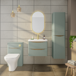 Monza Sage Green 500mm Wide WC Unit (200mm Depth) -Victorian Plumbing Shop mz5wcusg d3