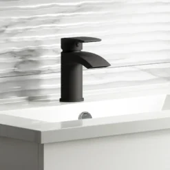 Nexus Matt Black Basin Mixer Tap