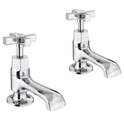 Olympia Art Deco Basin Taps