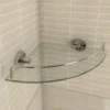 Accents Matrix Glass Corner Shelf -Victorian Plumbing Shop optac040 l3
