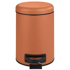 Wenko Leman 3L Pedal Bin - Terracotta
