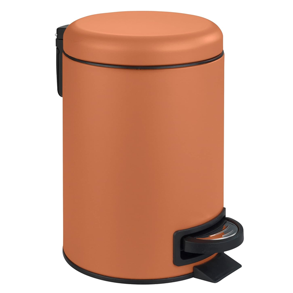 Wenko Leman 3L Pedal Bin - Terracotta 6 Wenko Leman 3L Pedal Bin - Terracotta - Image 4