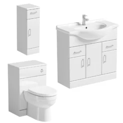 Orchard Eden Gloss White Vanity Bathroom Suite -Victorian Plumbing Shop orch5edbs l2