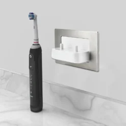 Proofvision Oral-B In Wall Electric Toothbrush Twin Charger - Brushed Steel 8 Proofvision Oral-B In Wall Electric Toothbrush Twin Charger - Brushed Steel -Victorian Plumbing Shop pv11bs d3
