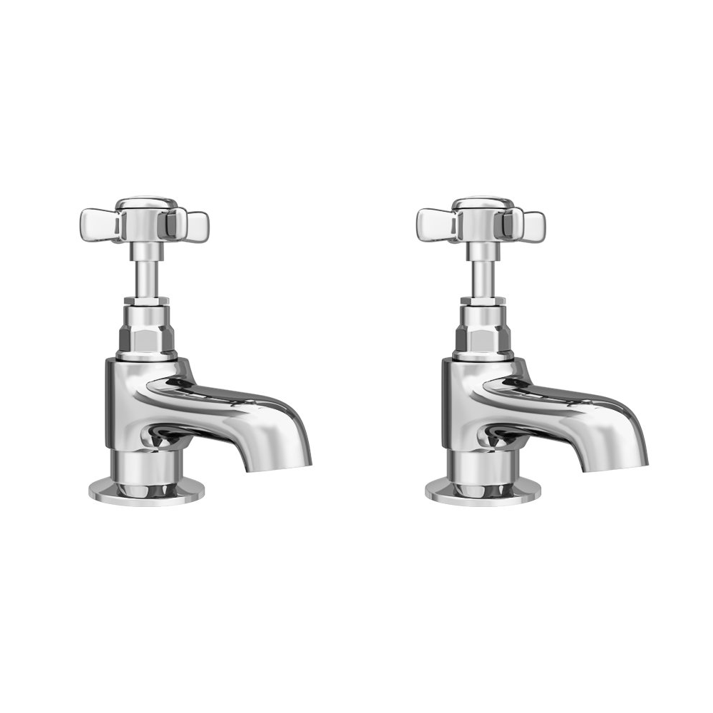 Regent Traditional Basin Taps - Chrome 4 Regent Traditional Basin Taps - Chrome - Image 2