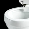 Burlington Rimless Medium Level WC With 520mm Lever Cistern -Victorian Plumbing Shop rim520lc d1n
