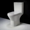 RAK Resort Mini Rimless Close Coupled Full Access Toilet + Quick Release Soft Close Urea Seat