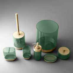 Roxbury Art Deco Fluted Trinket Box -Victorian Plumbing Shop rxadsdish d2