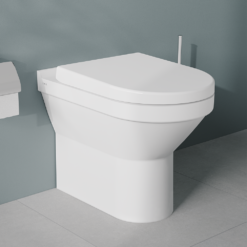VitrA S50 4-Piece Bathroom Suite (BTW Toilet + 450mm Semi Pedestal Basin) -Victorian Plumbing Shop s50 btw wc 1