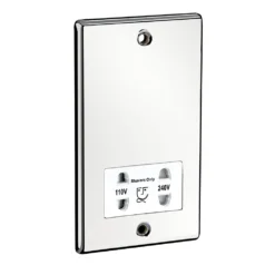 Sensio Dual Voltage Shaver Socket - Chrome