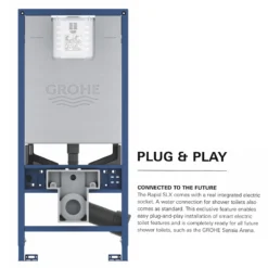 Grohe Rapid SLX 1.13m Frame / Sensia Arena Smart Complete WC 5 In 1 Pack -Victorian Plumbing Shop sens5in1 d6