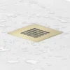 Brushed Brass Shower Grate Cover For Imperia Shower Trays