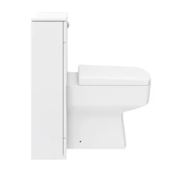 Nova High Gloss White BTW WC Unit Incl. Cistern + Square Pan W500 X D200mm 13 Nova High Gloss White BTW WC Unit Incl. Cistern + Square Pan W500 X D200mm -Victorian Plumbing Shop sqnovabtwunit n d2