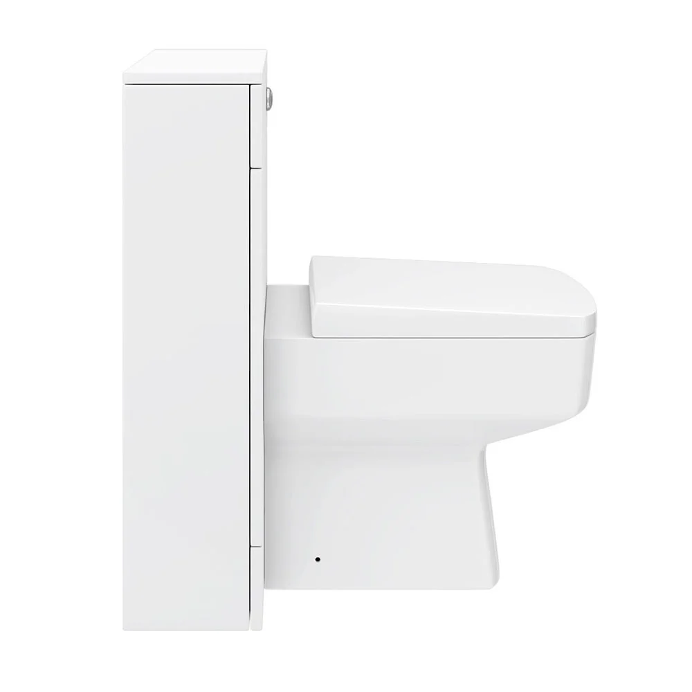Nova High Gloss White BTW WC Unit Incl. Cistern + Square Pan W500 X D200mm 8 Nova High Gloss White BTW WC Unit Incl. Cistern + Square Pan W500 X D200mm - Image 6
